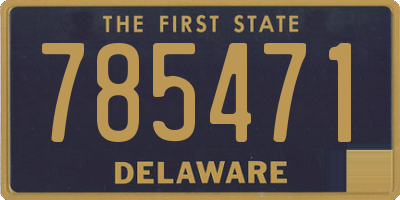 DE license plate 785471