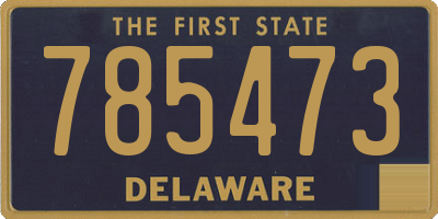 DE license plate 785473