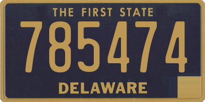 DE license plate 785474