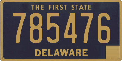 DE license plate 785476