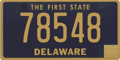 DE license plate 78548