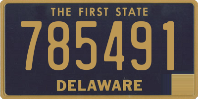 DE license plate 785491