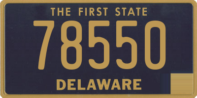DE license plate 78550