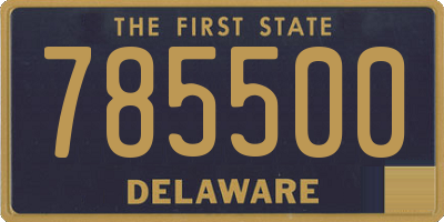 DE license plate 785500