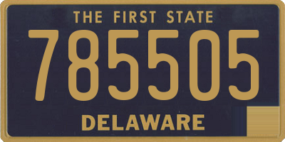 DE license plate 785505
