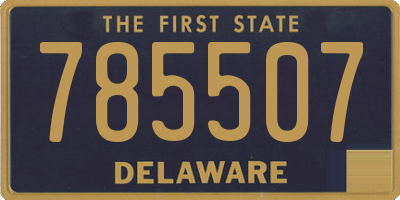 DE license plate 785507