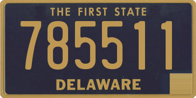 DE license plate 785511
