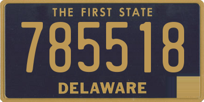 DE license plate 785518