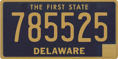 DE license plate 785525