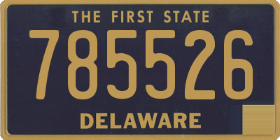 DE license plate 785526