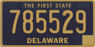 DE license plate 785529