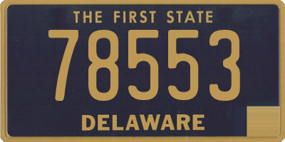 DE license plate 78553