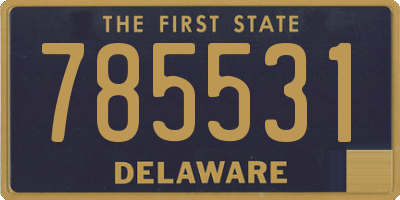 DE license plate 785531