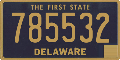 DE license plate 785532