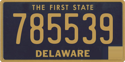 DE license plate 785539