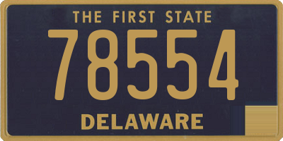 DE license plate 78554