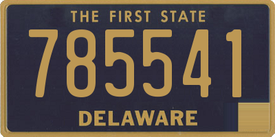 DE license plate 785541