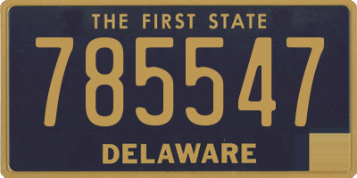 DE license plate 785547