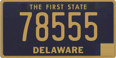 DE license plate 78555
