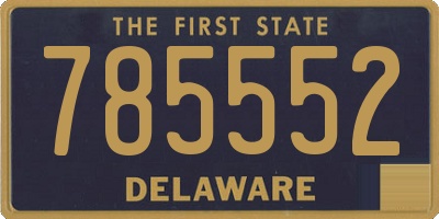 DE license plate 785552