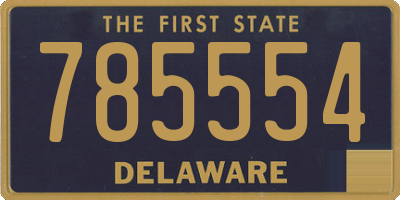 DE license plate 785554