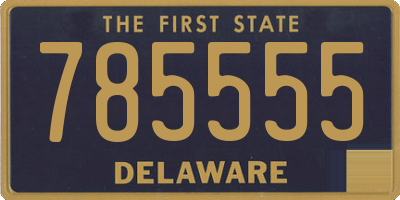 DE license plate 785555