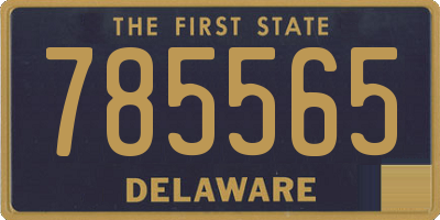 DE license plate 785565