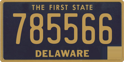 DE license plate 785566
