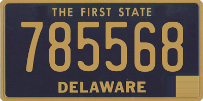 DE license plate 785568