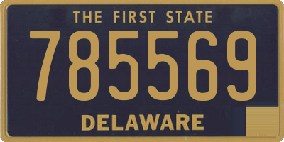 DE license plate 785569