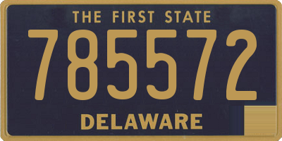 DE license plate 785572