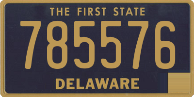 DE license plate 785576
