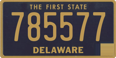 DE license plate 785577