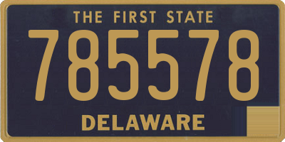DE license plate 785578