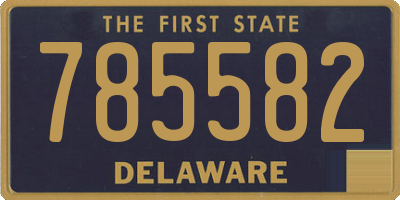 DE license plate 785582
