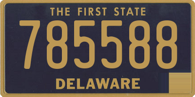 DE license plate 785588