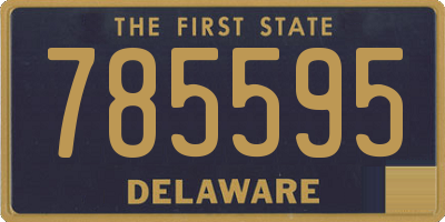 DE license plate 785595