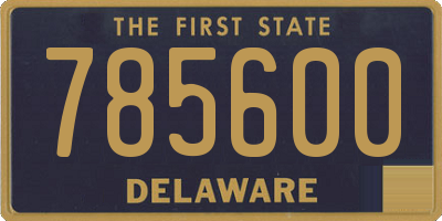 DE license plate 785600
