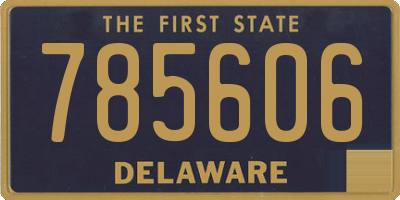DE license plate 785606