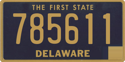 DE license plate 785611
