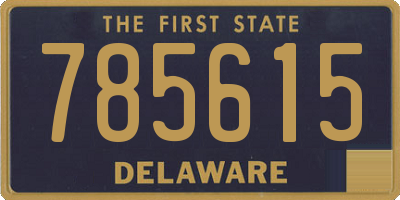 DE license plate 785615