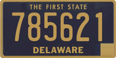 DE license plate 785621