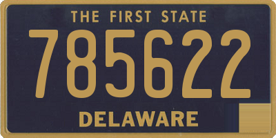 DE license plate 785622