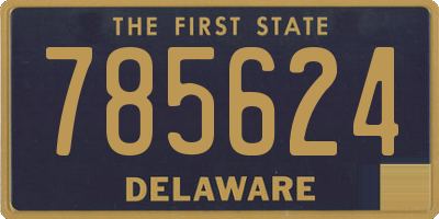 DE license plate 785624