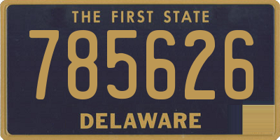 DE license plate 785626