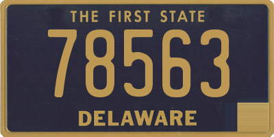 DE license plate 78563