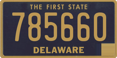 DE license plate 785660