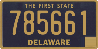 DE license plate 785661