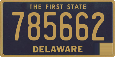 DE license plate 785662