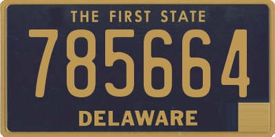 DE license plate 785664